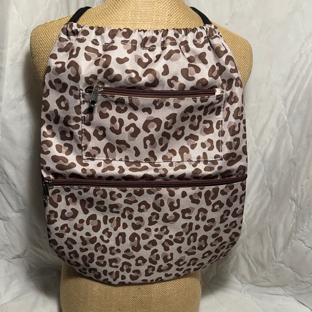 Leopard Print Women's Cinch Sack